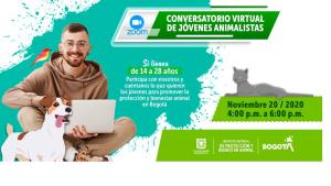 Conversatorio virtual de jóvenes animalistas en Bogotá