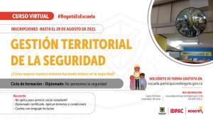 Pieza gráfica sobre Gestión Territorial de la seguridad