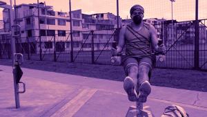 Hombre haciendo deporte