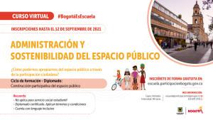 Gráfica del curso Administración y sostenibilidad del espacio público