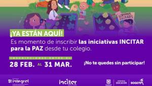 Inscripciones abiertas para la convocatoria 'INCITAR para la paz' 