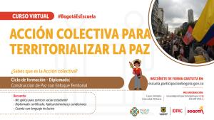 Gráfica de Acción colectiva para territorializar la paz