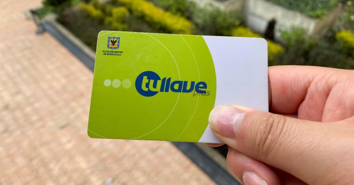 Foto: Tarjeta Tu LLave de TrasMilenio