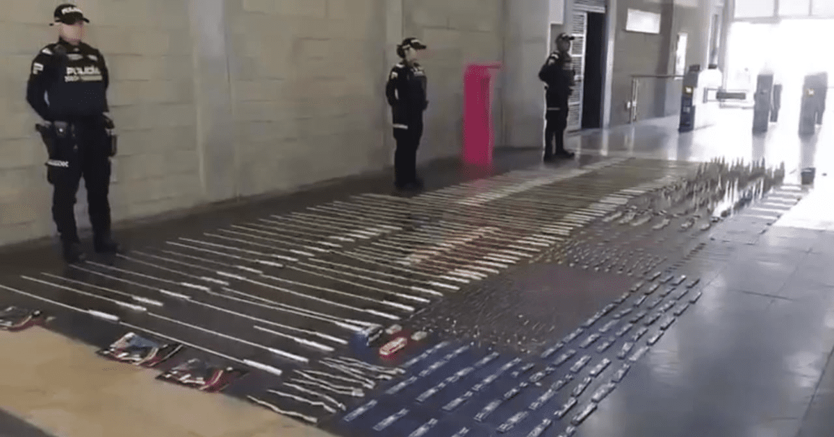 Imagen de la pólvora incautada