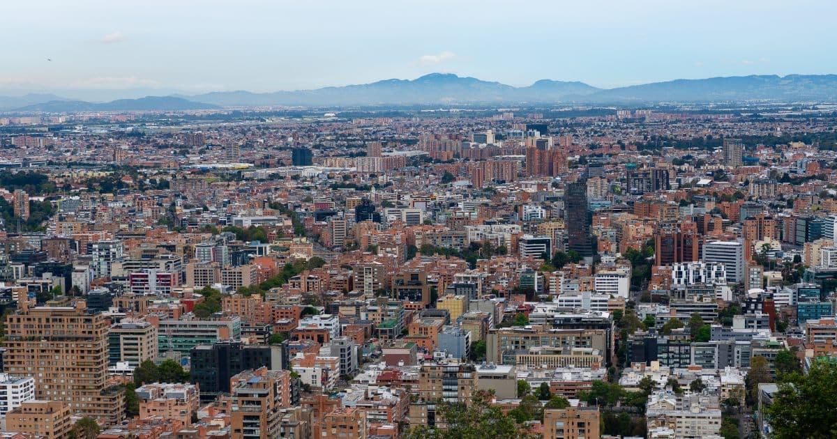Foto panorámica de la ciudad de Bogotá, Colombia