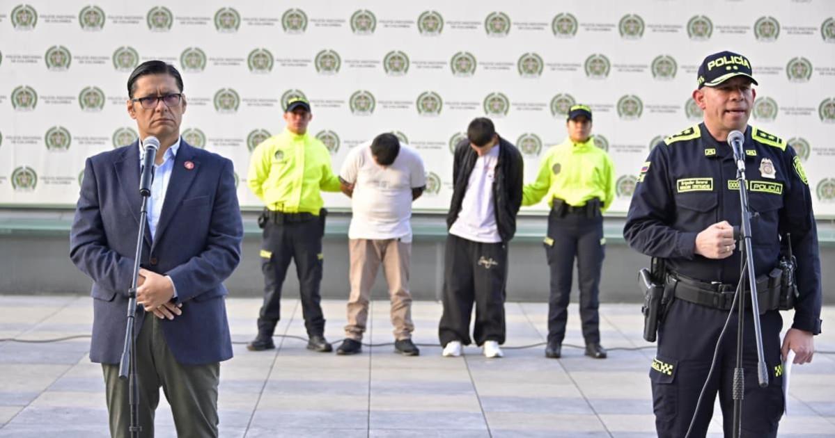 Dos de los capturados de la banda 'Los Pumas'.