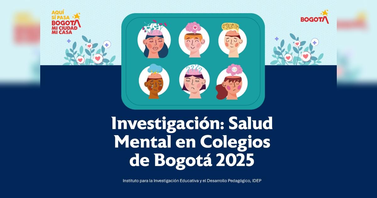 Pieza gráfica relacionada con la investigación mental en colegios de Bogotá