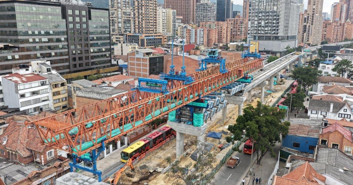 Foto de un frente de obra del Metro 