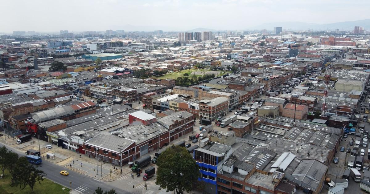 Foto panorámica de Bogotá 