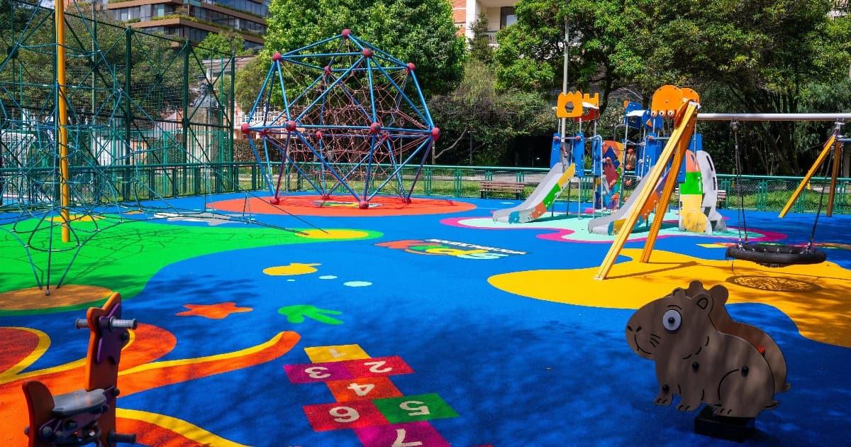 Foto del parque el Nogal de Bogotá.