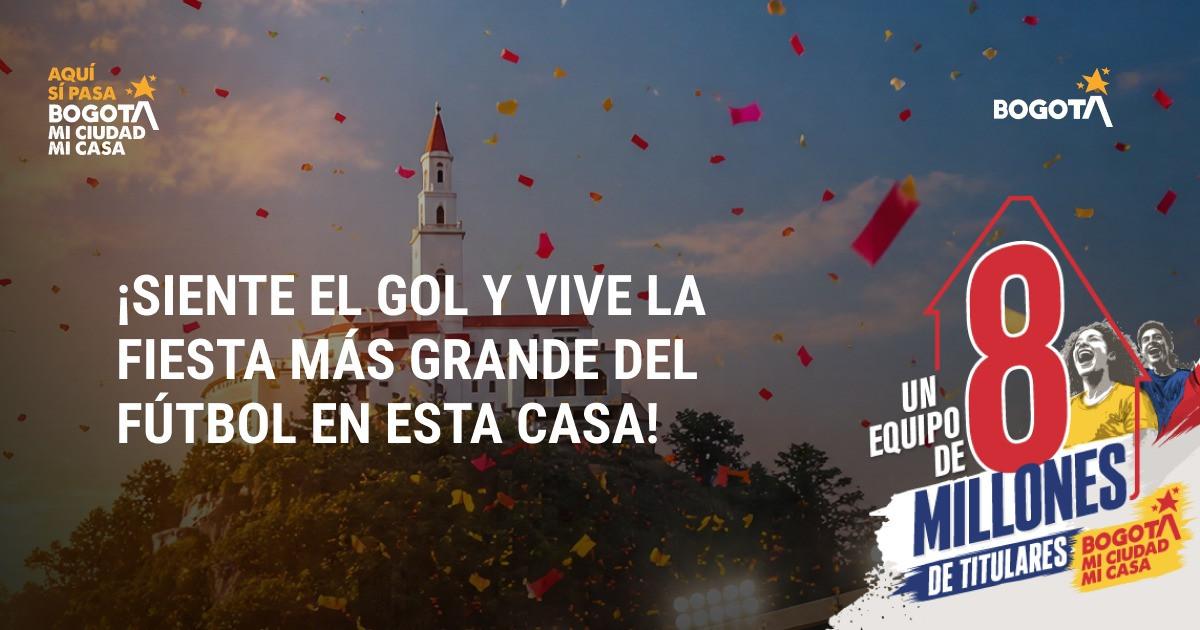 Invitación a apoyar a selección Colombia desde Bogotá