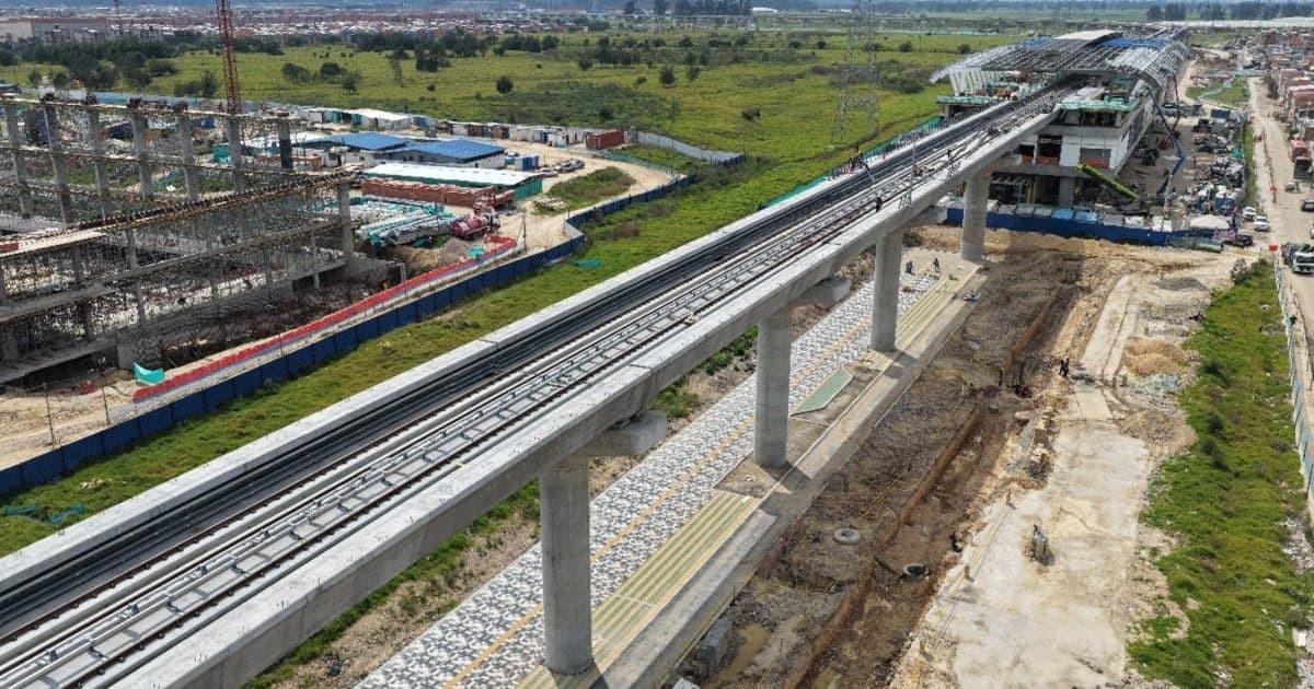 Foto de un frente de obra del Metro.