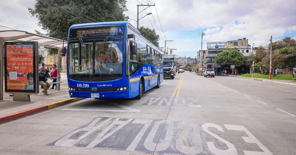 Foto de uno de los segmentos viales entregados en Suba, al norte de Bogotá.
