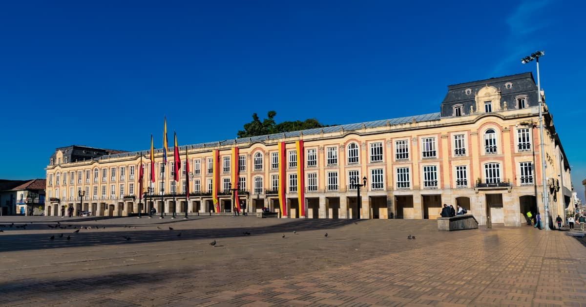 Fotografía de la fachada del Palacio Liévano, sede de la Alcaldía Mayor de Bogotá
