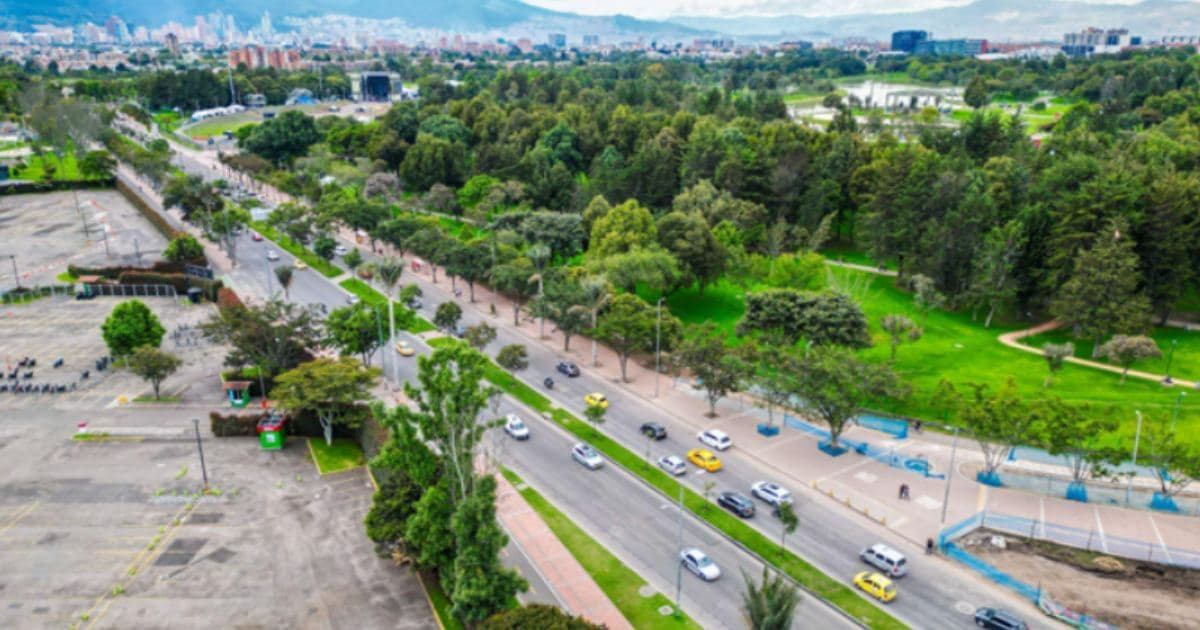 Foto de una vía de Bogotá 