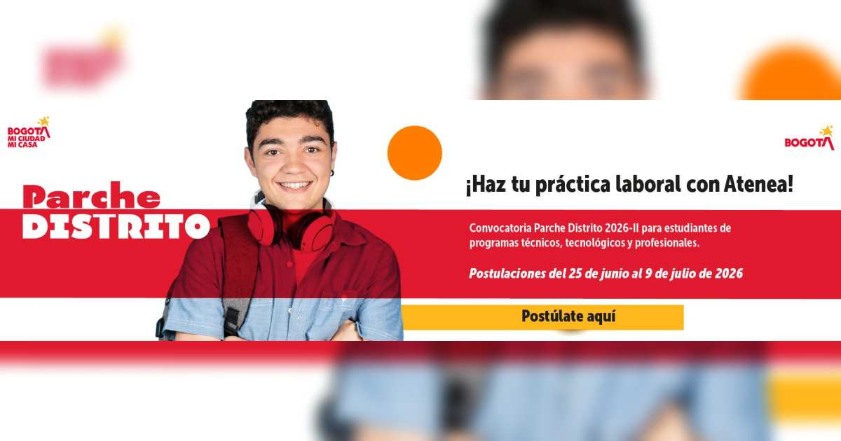Imagen gráfica con el texto: haz tu práctica laboral con Atenea 