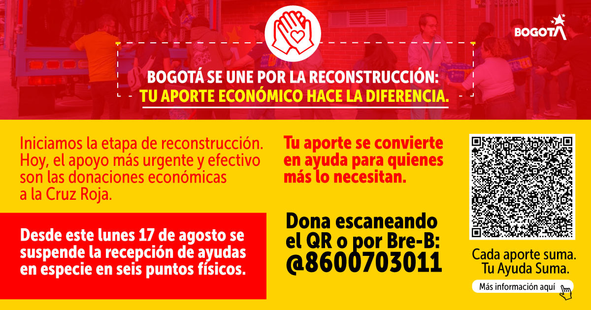 Imagen con código QR para donaciones en la cuenta de la Cruz Roja Colombiana para apoyar a los damnificados del terremoto. 