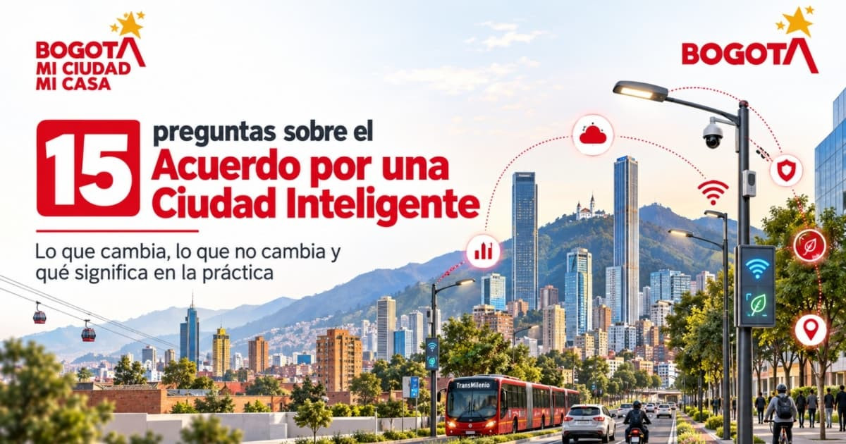 Imagen del proyecto de Acuerdo por una Ciudad Inteligente Bogotá.