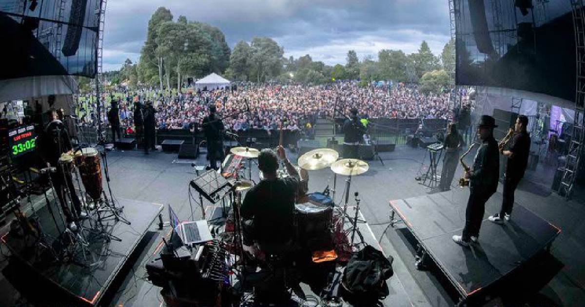 Imagen de una de lss tarimas de Rock al Parque 2026.