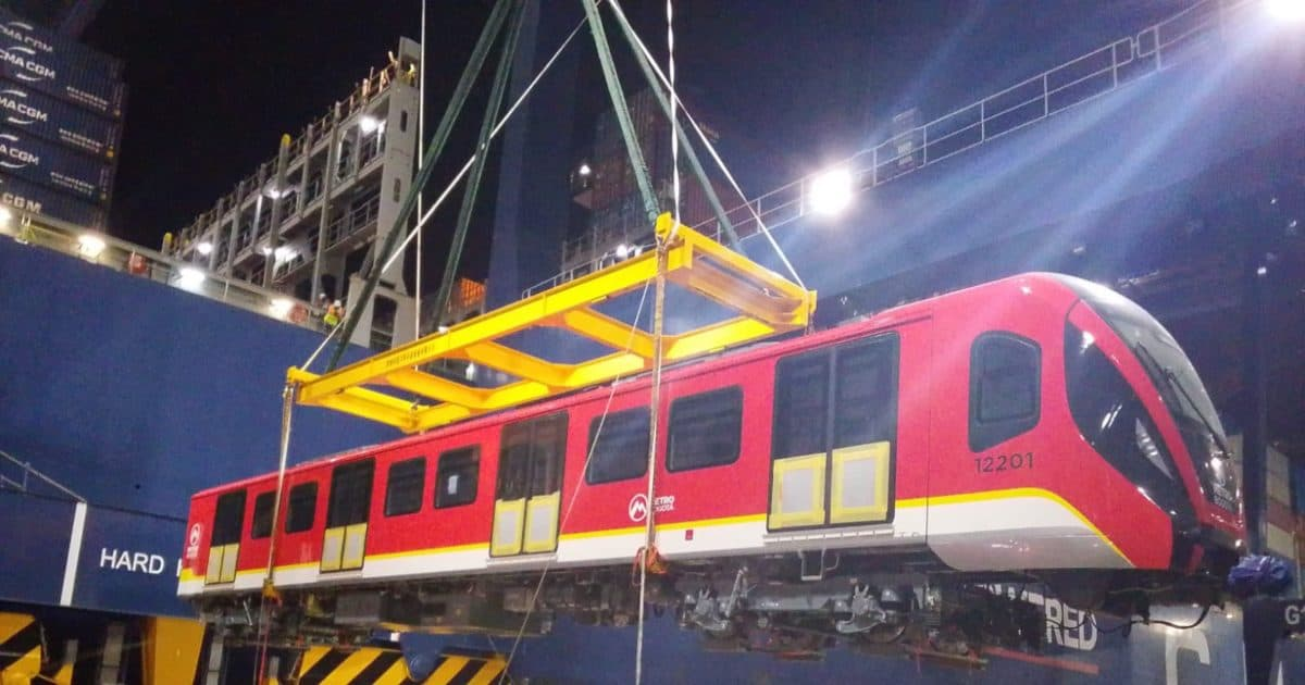 Foto de un tren del Metro de Bogotá