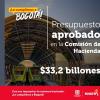 Aprobado en primer debate en Concejo presupuesto para Bogotá 2024