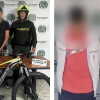 Dos capturados por hurto de bicicleta y porte ilegal de armas de fuego