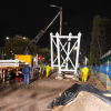 Cómo avanza la construcción del nuevo puente peatonal de Toberín 
