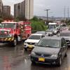 Foto de atención de una de las 15 emergencias por lluvias en Bogotá hoy domingo 30 de noviembre
