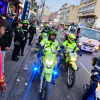 Foto de un grupo de policías en un operativo en Bogotá