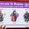 Una foto de un afiche de la bancada de mujeres de la Junta Administradora Local de Suba