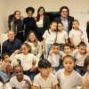 En la foto los niños, niñas y adolescentes que reciben estos cursos gratuitos 
