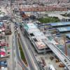 Foto de un frente de obra del Metro de Bogotá
