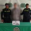 Foto de la captura en Bogotá del hombre acusado de triple homicidio en Cundinamarca