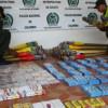 Foto de incautación de pólvora en Bogotá.