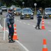 Foto de agentes de tránsito en una vía de Bogotá 