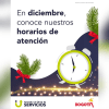 Imagen de la pieza gráfica que promociona los horarios extendidos de laVentanilla Única de Servicios