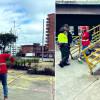 Fotos del operativo de espacio público en la calle 26 en Bogotá.