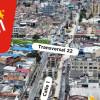 Foto aérea de la transversal 22 con avenida calle Primera en donde se realizaran cierres por obras de la Línea 1 del Metro.