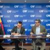 Momento de firma del convenio entre IDU y Banco de Desarrollo de América Latina y el Caribe (CAF) 