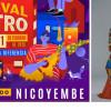 Imagen del carte con la información del festival Centro y foto de Nicoyembe