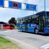 Foto de un bus de TransMilenio