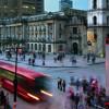 Foto del centro de Bogotá, en la avenida Jiménez con carrera Séptima.
