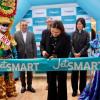 Foto de la inauguración de la ruta aérea entre Bogotá y Barranquila por parte de la aerolínea JetSMART.
