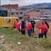 Foto de la ocupación ilegal con maquinaria en Ciudad Bolívar al sur de Bogotá 