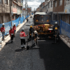 Imagen de una obra vial en Bogotá