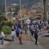 Foto de manifestación en una vía de Bogotá 