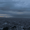 Imagen panorámica de Bogotá nublada