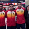 Imagen de los deportistas posando para la foto