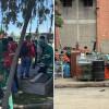 Foto del operativo con el que se recuperó 2.800 m² de espacio público en el barrio Las Brisas de Bogotá.