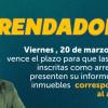 Imagen gráfica que muestra fechas para presentar informe anual de arrendadores 